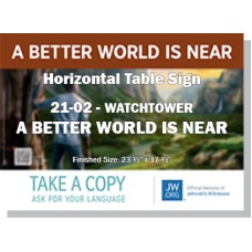 HPWP-21.2 - 2021 Edition 2 - Watchtower - "A Better World Is Near" - Table